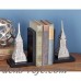 Cole Grey Building Aluminum and Wood Bookends CLRB1335